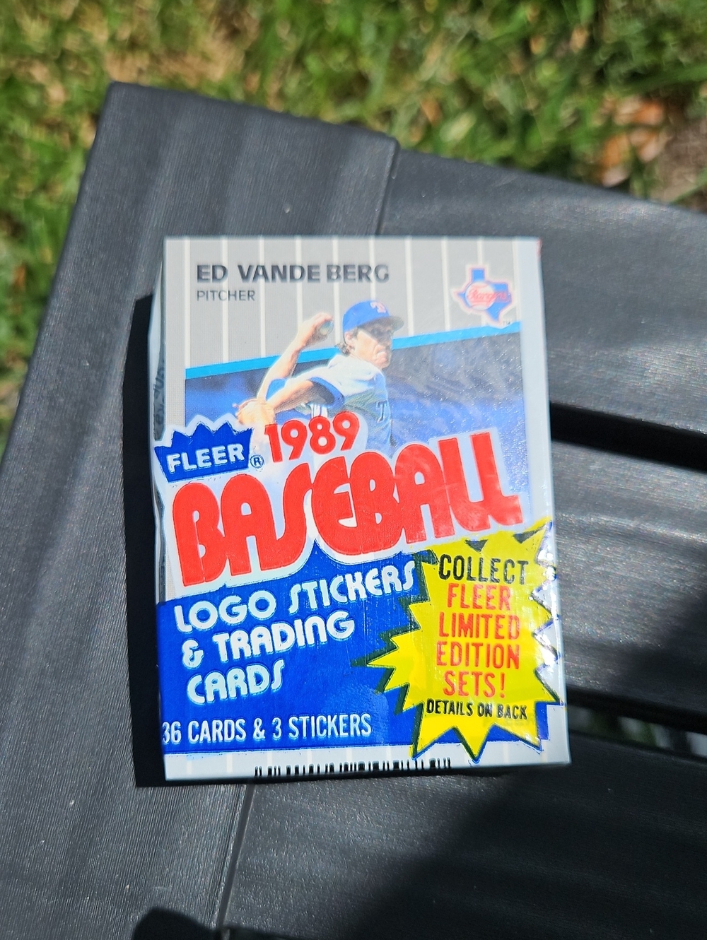 1989 Fleer Baseball Sealed Cello Pack 36 Cards Ed Vande Berg Benny Distefano